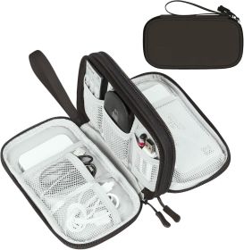 Electronic Organizer, Travel Cable Organizer Bag Pouch Electronic Accessories Carry Case Portable Waterproof Double Layers