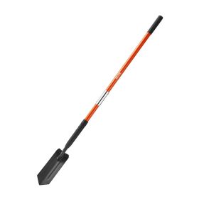 Trench Shovel, 4 in Blade Heavy-Duty Trenching Shovel, Narrow Spade Trench Digger with Fiberglass Handle and Non-Slip Grip, for Gardening