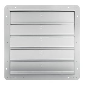 VEVOR 24'' Shutter Exhaust Fan, High-speed 3320 CFM, Aluminum Wall Mount Attic Fan with AC-motor, Ventilation and Cooling for Greenhouses, Garage