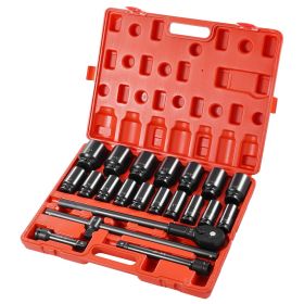 VEVOR Impact Socket Set 3/4 Inches 22 Piece Deep Impact Sockets