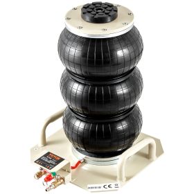 VEVOR Air Jack, 3 Ton/6600 lbs Triple Bag Air Jack, Airbag Jack with Six Steel Pipes, Lift up to 17.7 inch/450 mm, 3-5 s Fast Lifting Pneumatic J